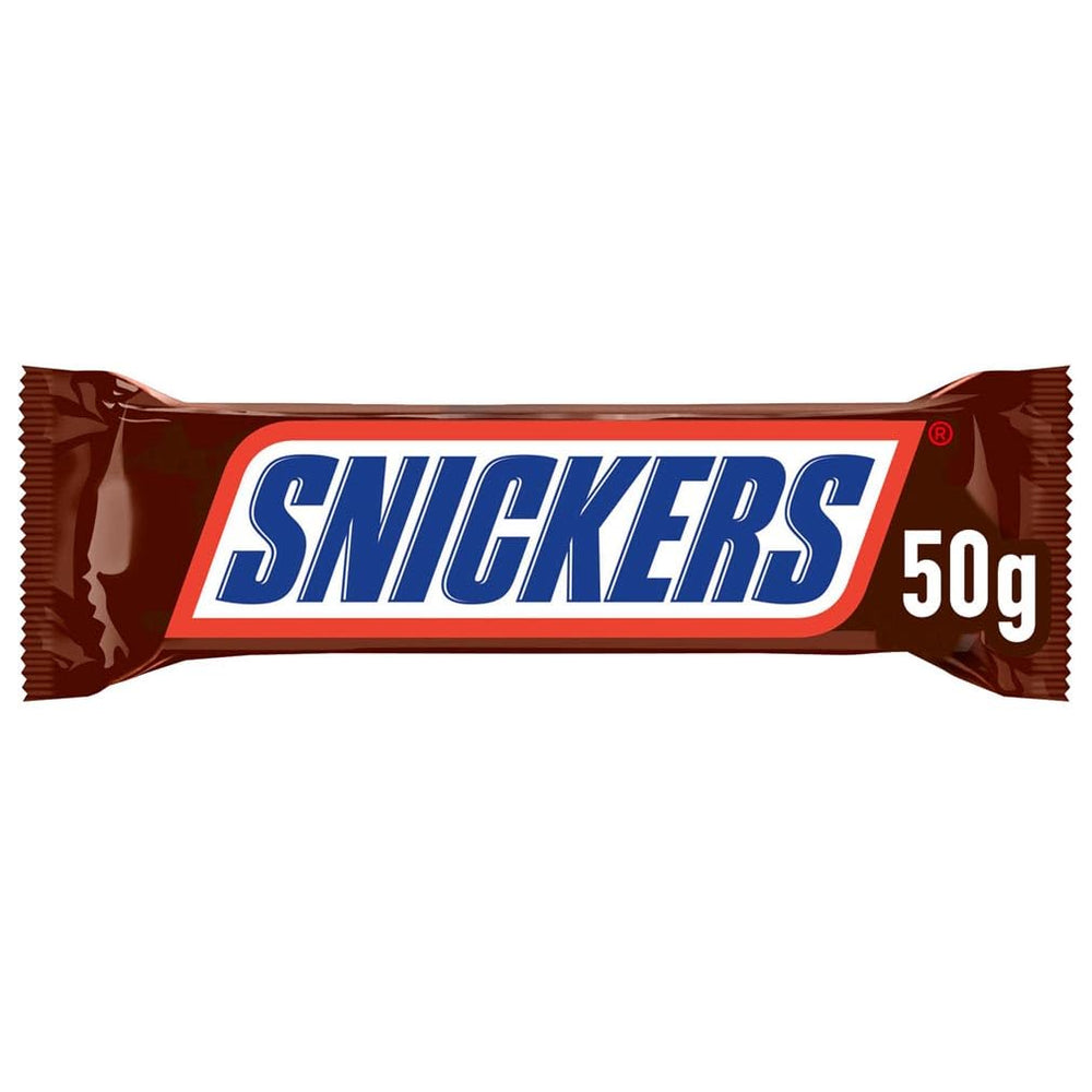Snickers Schokoriegel Erdnuss-Karamell 5er-Packung | Snack-Fußball | (1 x 5 x 50g)