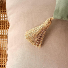 Steppdecke mit 4 Noppen, Jute, 90 x 190 cm, Ton, 2007AGCHLJT090190, 90 x 190 cm Steppdecken und Steppdecken Naty Shop