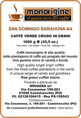 Boabe de cafea verde Arabica Santo Domingo Barahona AA - 1 Kg