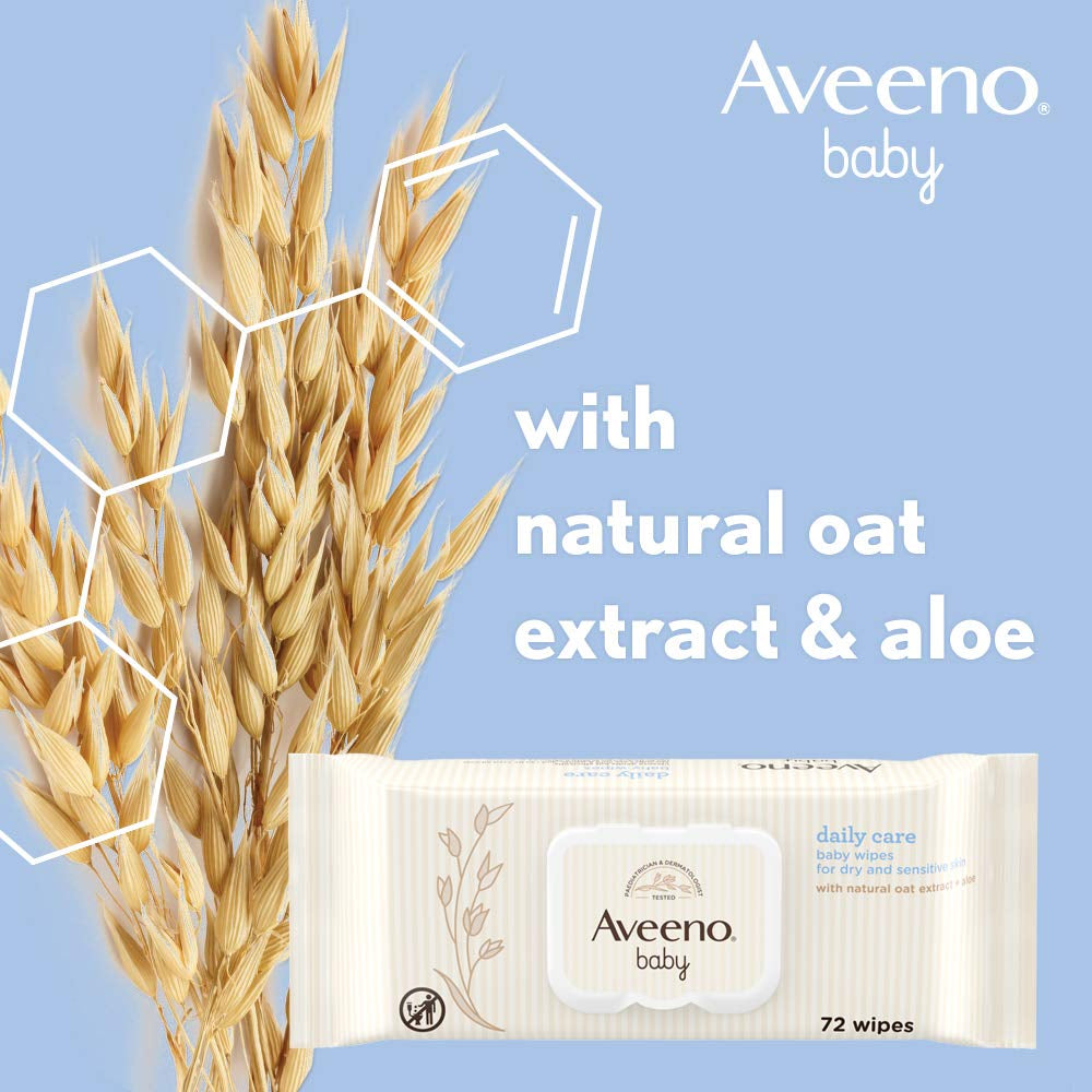 Daily Care Feuchttücher, reinigt sanft und effektiv empfindliche Haut, Baby Essentials, weiß, 12 Stück (insgesamt 864 Tücher)