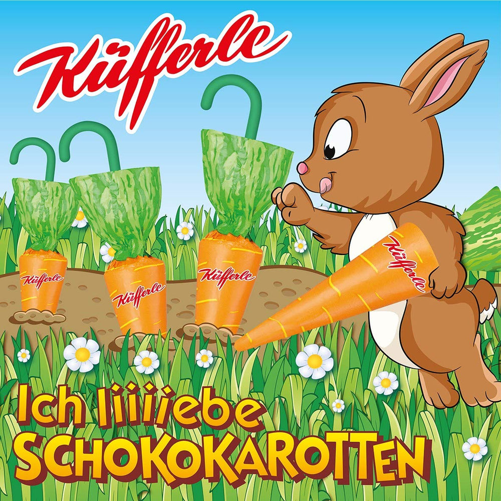 Küfferle, Karotten mit Originalschokolade 810 g 60 Stk., Vollmilchschokolade, 1 Stück
