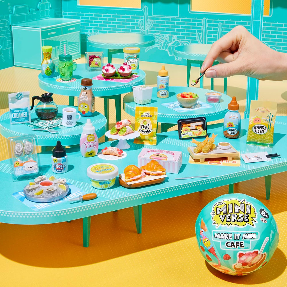 MGA's Miniverse Make It Mini Cafe Serie 6 – Mini-Sammlerstücke aus Harz zum Selbermachen und Ausstellen, mit Nachgebildeten Zutaten, Nicht Essbar – für Sammler und Kinder ab 8 Jahren
