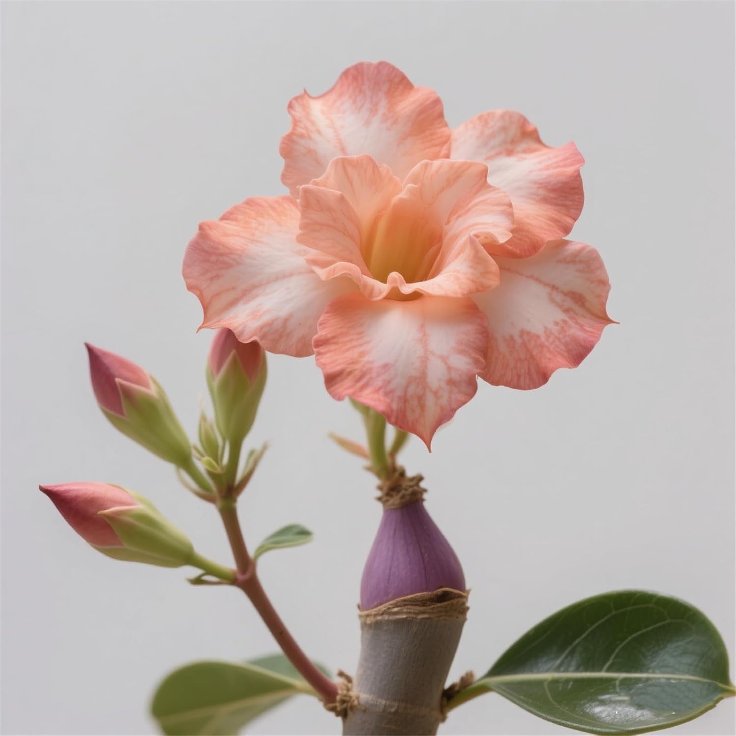 Winterhart pflanzen, Lebende Pflanzen,Mehrjährige Blumenzwiebel ist winterhart, Mysteriöse magische Glühbirne, Blumenzwiebel Mix，3 Jahre-1 Wüstenrose knollen -G