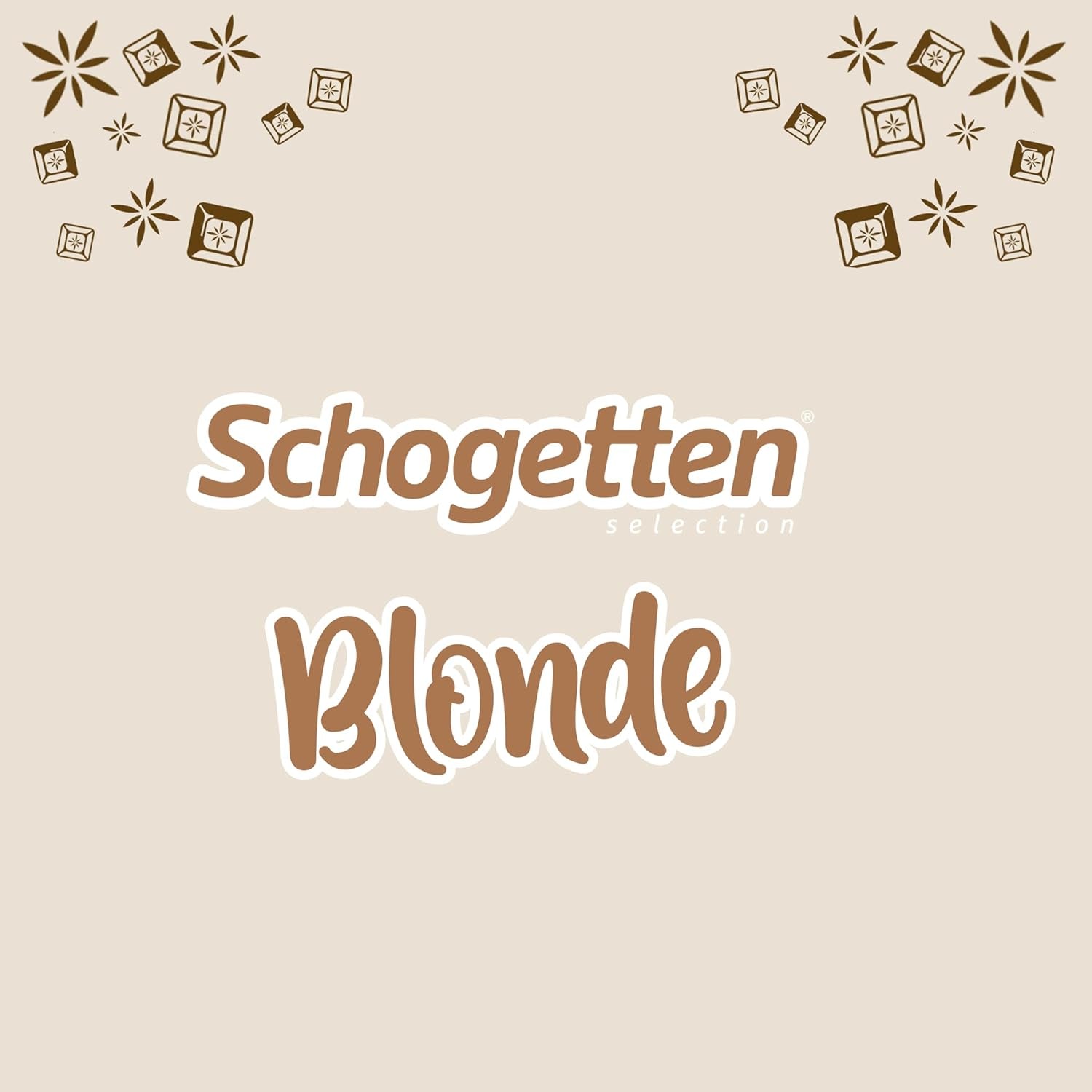 Schogetten Blonde Mandel | Weiße Schokolade mit Karamell- und Mandelstückchen | 100 g | Praktisch portioniert (2er-Pack)