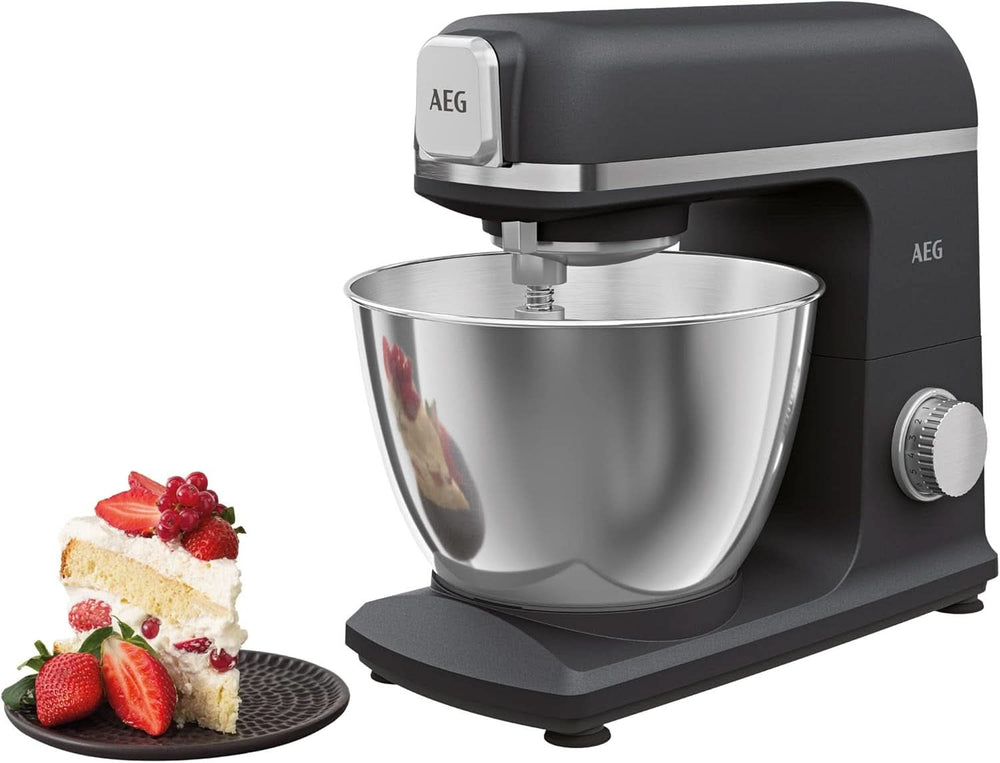 AEG KM5-1-4BPT Küchenmaschine / + Zubehör / 1200 W / 6 Geschwindigkeitsstufen Mutter und Kind Naty Shop