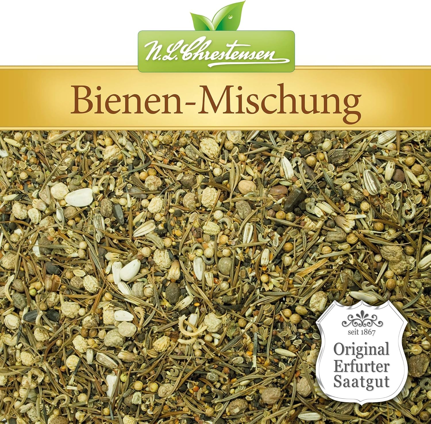 NL Chrestensen Großer Eimer – Ein Paradies für alle Insekten, Bienenweide, bienenfreundliche Blumensamenmischung, mehrfarbig
