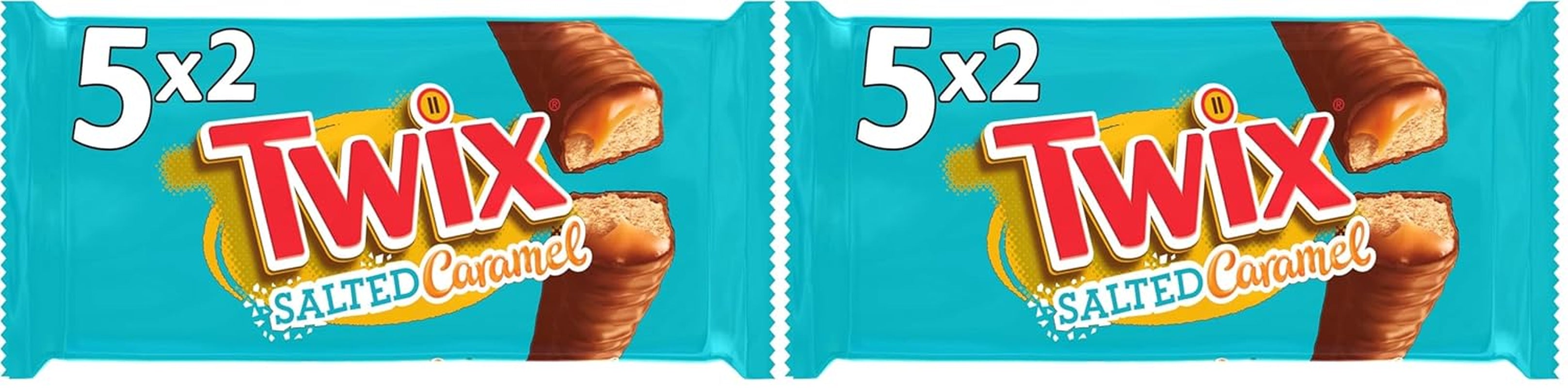 Twix Schokoriegel mit gesalzenem Karamell | Großpackung Schokolade | 30 Doppelriegel (30 x 46g)