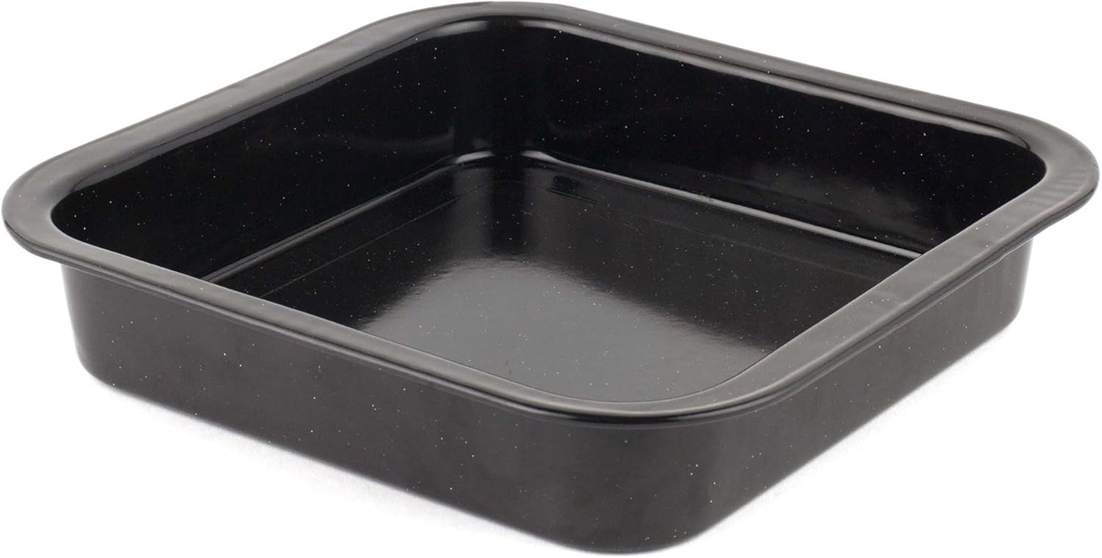 Russell Hobbs CW9161 Romano 34Cm Emaille Bräter - Mit Gitter, Rechteckige Auflaufform Mit Rost, Spülmaschinenfest Ofenform, Grill Auflaufform, Bratform Für Backofen Ofenbeständig Bis 230 Grad Formen und Tabletts zum Backen Naty Shop 26Cm Quadratischer Bräter