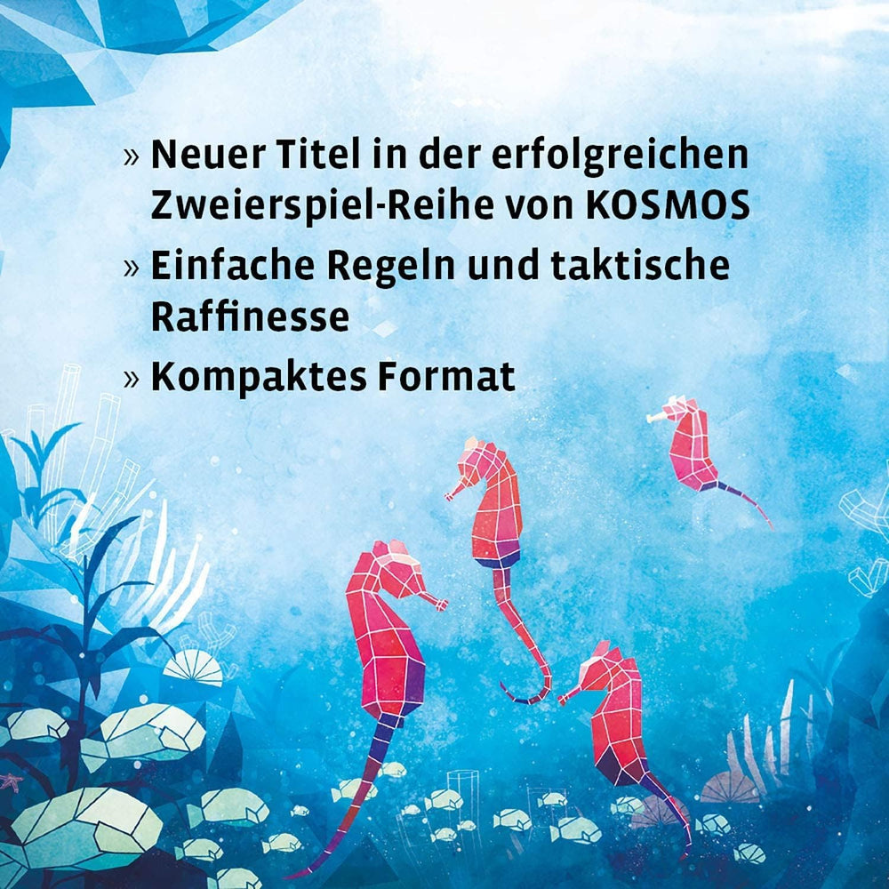 KOSMOS 691554 Aqualin – Schwarmtaktik für zwei, Zwei-Spieler-Spiel, Brettspiel für genau 2 Spieler ab 10 Jahren, Strategiespiel