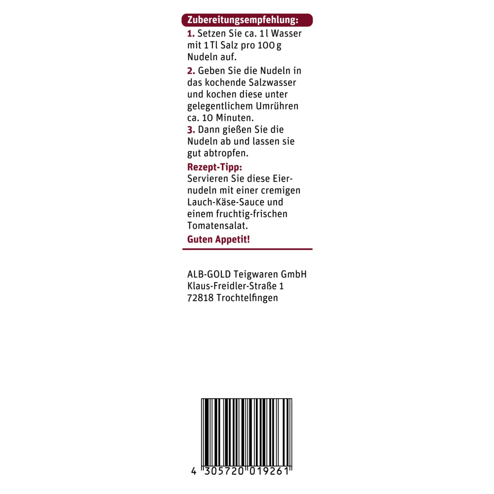 tegut... Eiernudeln Waves - Bandnudeln, 1 x 500 g