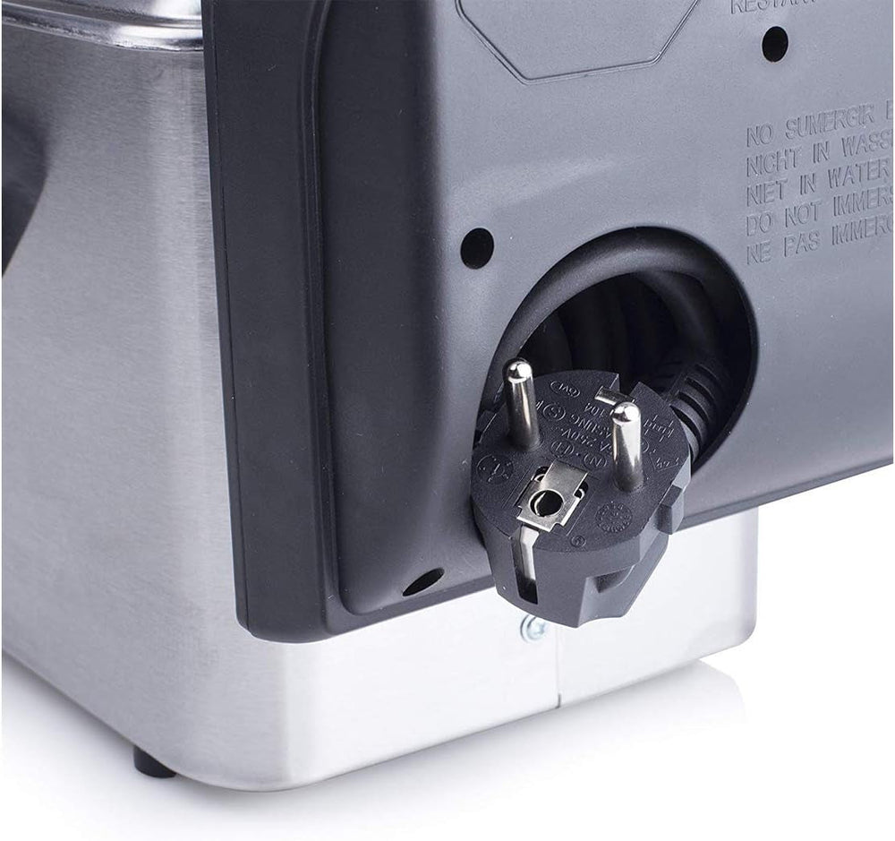 Tristar-Edelstahlfritteuse – mit 2 Liter Fassungsvermögen, Kaltzonenfunktion und einstellbarem Thermostat bis 190 °C, FR-6919, Silber Appliances Naty Shop