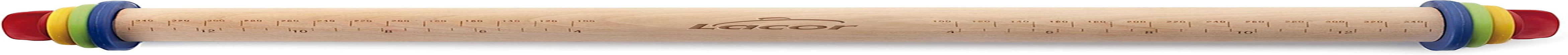 67142 Teigroller Buchenholz 34 cm mit Weinring, Holz, Braun, 42 x 6 x 6 cm