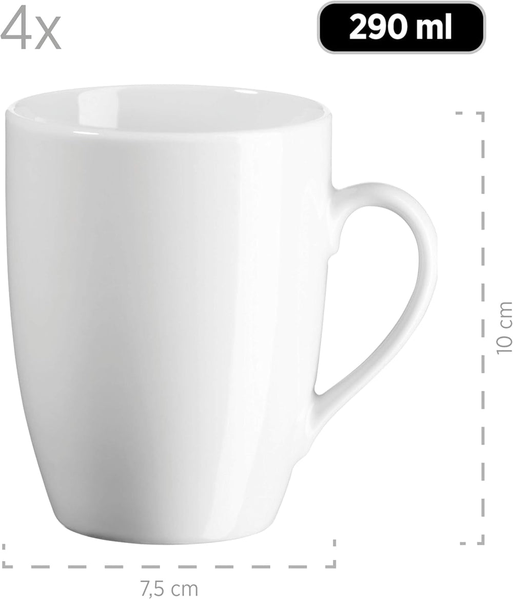 Mäser Kombiservice, Porzellan Barca, Weiß Seturi vesela masa Naty Shop