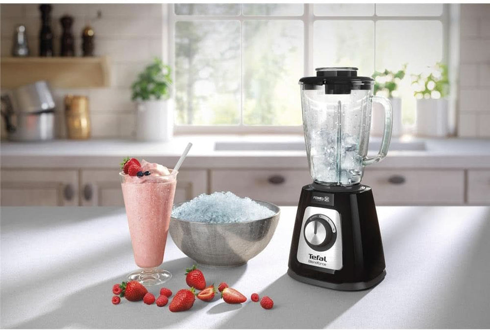 Tefal BL435831 BL4358 Standmixer, Glas, 1,75 Liter, Schwarz Kitchen Naty Shop