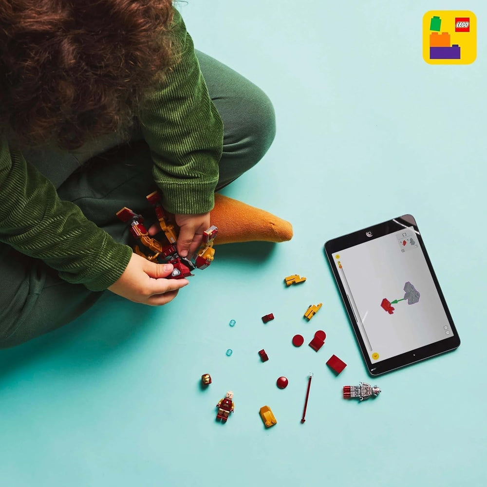 LEGO Marvel Iron Man Mech Vs. Ultron – Superhelden-Spielzeug mit 2 Minifiguren – Actionfigur mit beweglichen Armen, Beinen und Fingern – Geschenk für Jungen und Mädchen ab 6 Jahren. 76307 Besuche den LEGO-Store Bausets