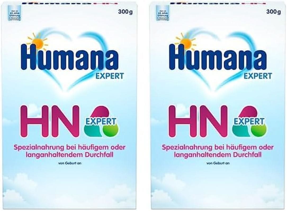 Humana HN Expert, ab der Geburt, Spezialnahrung bei häufigem oder langanhaltendem Durchfall, unterstützt die Normalisierung des Stuhlgangs, mit Banane, 300 g Naty Shop
