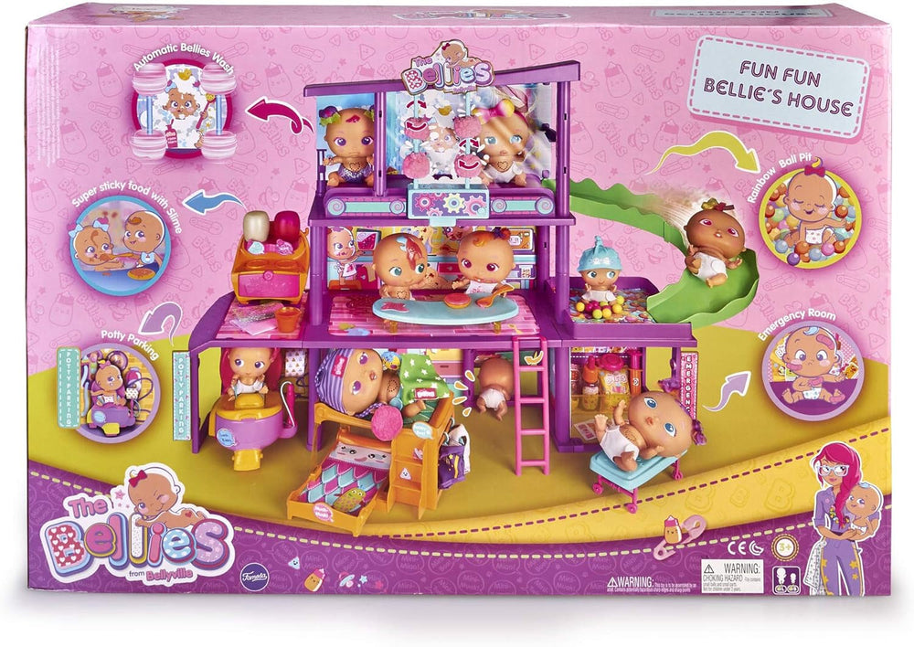 The Bellies - Bellie House, Casa Barriguitas Pentru copii de la 3 ani în sus, multicolor, (Famosa 700015271) Casute de papusi Naty Shop