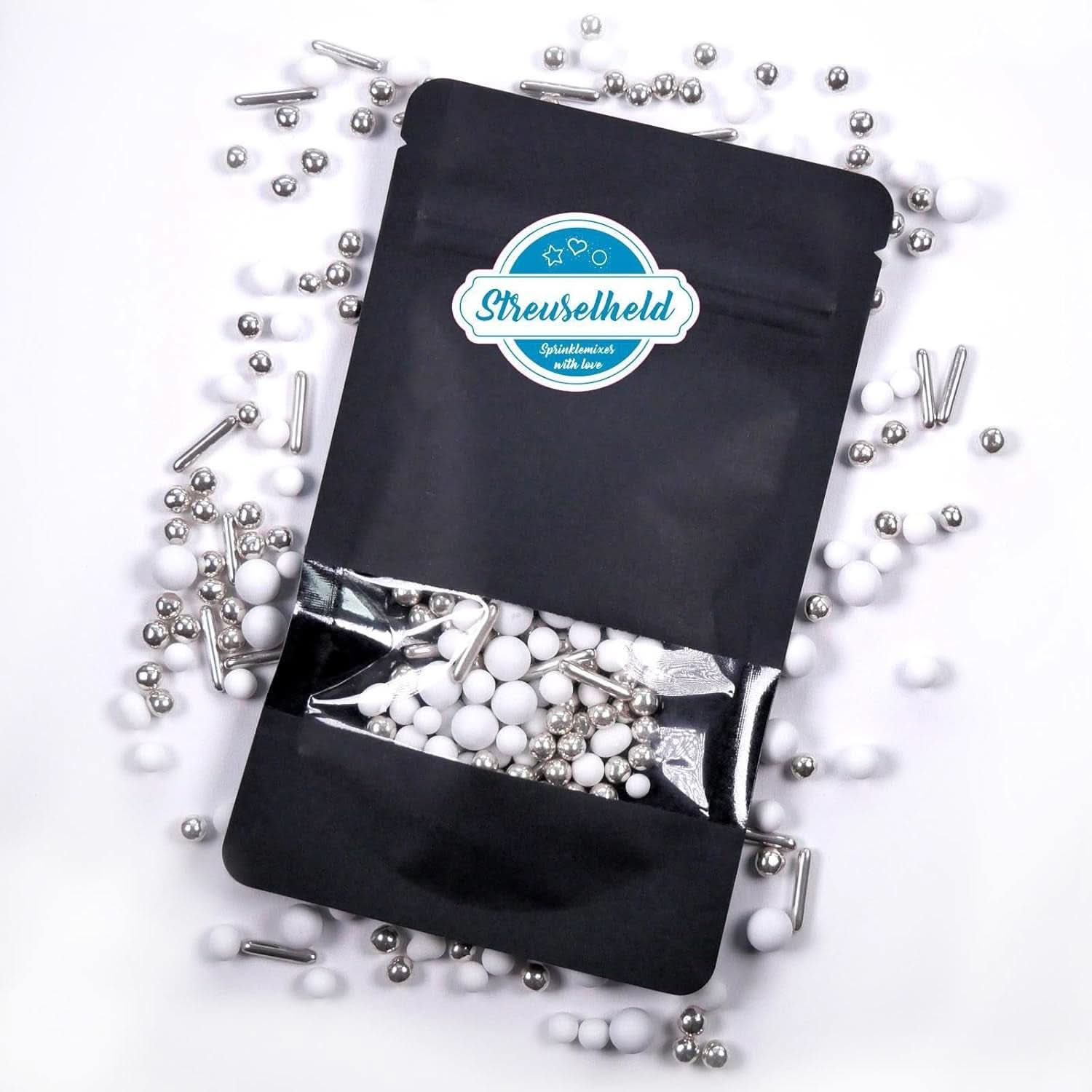 Streusel Hero Chocolate Mix Silberweiße Streusel, 40 Gramm Naty Shop