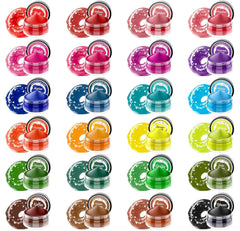 Colorant alimentar pudră - 24 coloranți alimentari foarte concentrați, coloranți alimentari vibranți pentru prăjituri, macaroane, fondant, gătit, glazură, cremă de unt, fursecuri - 2 g (fiecare)