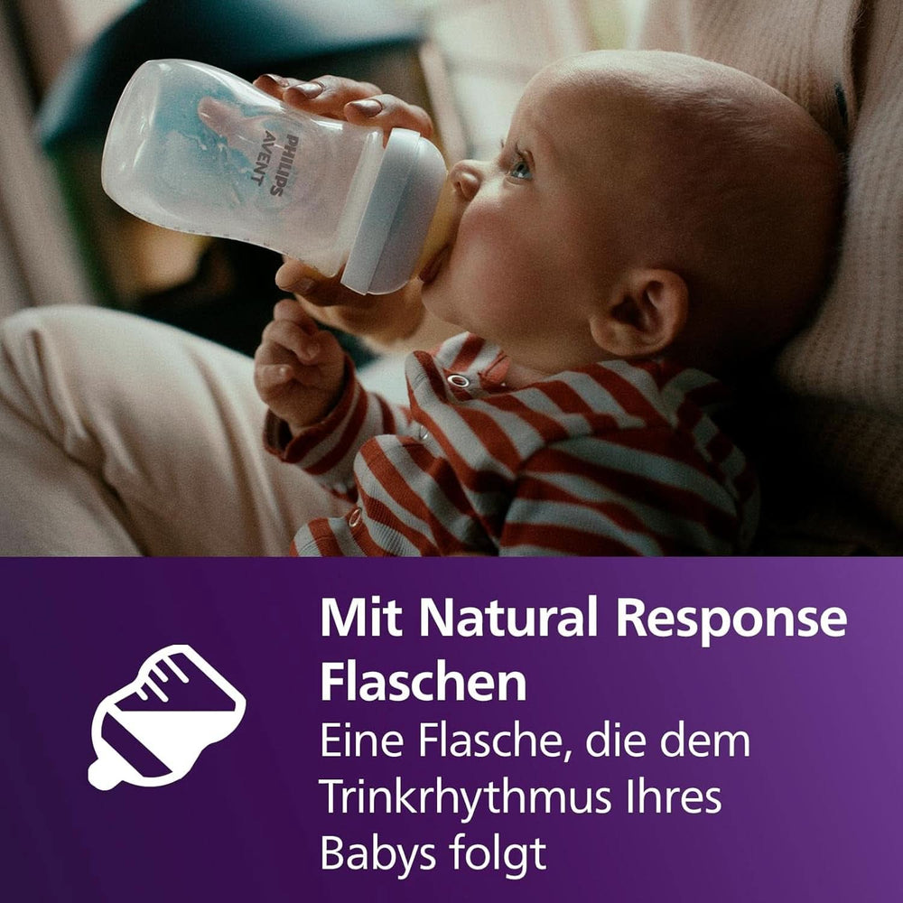 Philips Avent Elektrische Natural Motion Milchpumpe - Set Zum Abpumpen, Aufbewahren Und Füttern Inkl. Flaschen, Schnuller Und Becher (Modell SCD340/31) Lebensmittel- und Stillzubehör Bebe Naty Shop