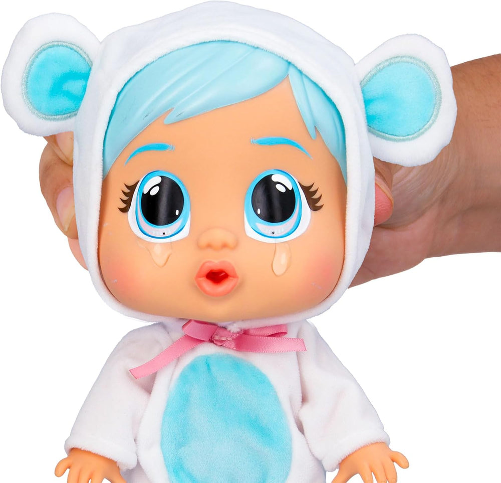 Păpușa Cry Babies Loving Care Kristal, păpușă bebelușă Kristal Loving Care cu 3 accesorii pentru joaca de-a doctorul, îngrijire și îngrijire, plânge cu lacrimi adevărate, jucărie pentru copii de la 18 luni