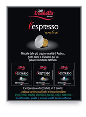 Caffè TROMBETTA L 'Espresso, Italien Kaffee Nespresso kompatible Kapseln. Aus 100% Arabica mit einem vollmundigen und körperreichen - 50 Kapseln , 50 Stück (1er Pack)