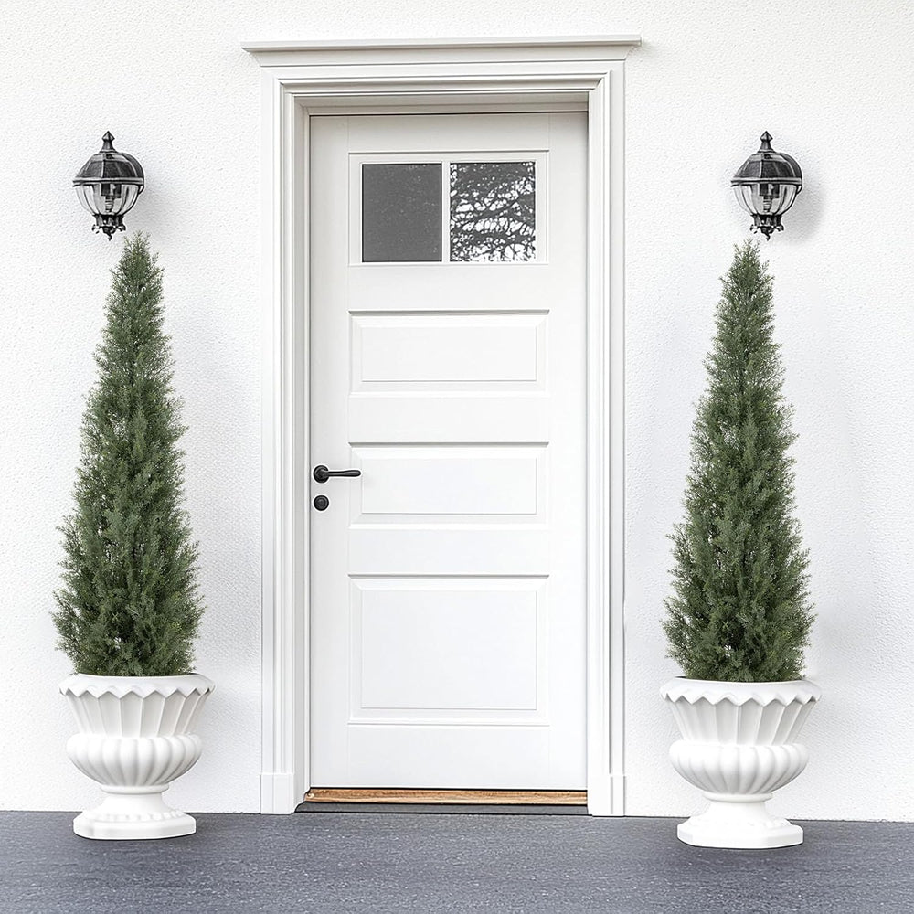 150 Cm Künstlicher Zedernbaum Uv-Beständig, Künstliche Formschnittbäume Mit Vollen Und Realistischen Blättern, Künstliche Pflanzen Für Die Eingangstür, Veranda, Terrasse, Balkon