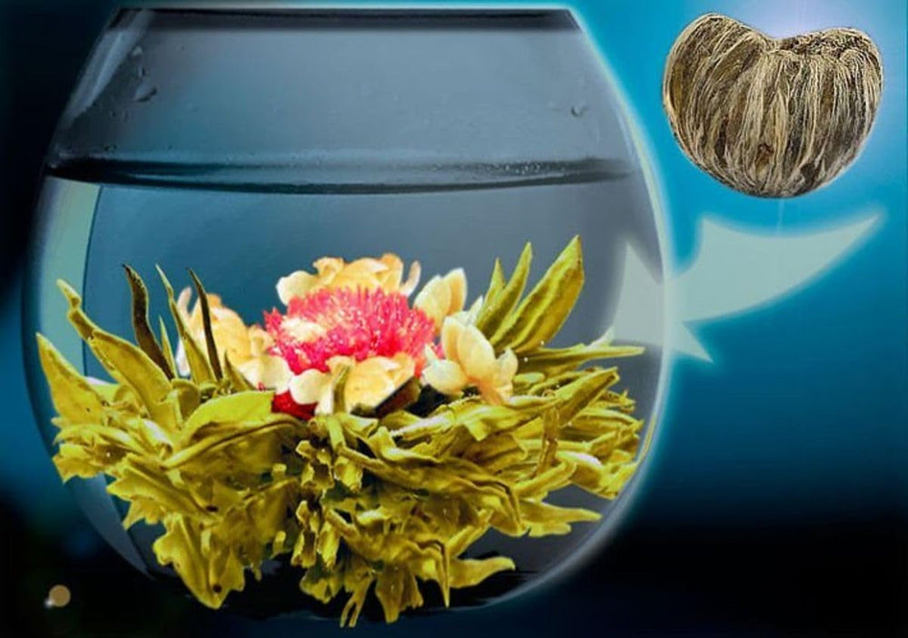 Flori de ceai lingou de aur  1 bucată 6 g | Frunze de ceai verde | Flori de iasomie | Floare târâtoare europeană | Ceai verde | Ceai cu flori | Flori de ceai verde | Ideal pentru iubitorii de ceai