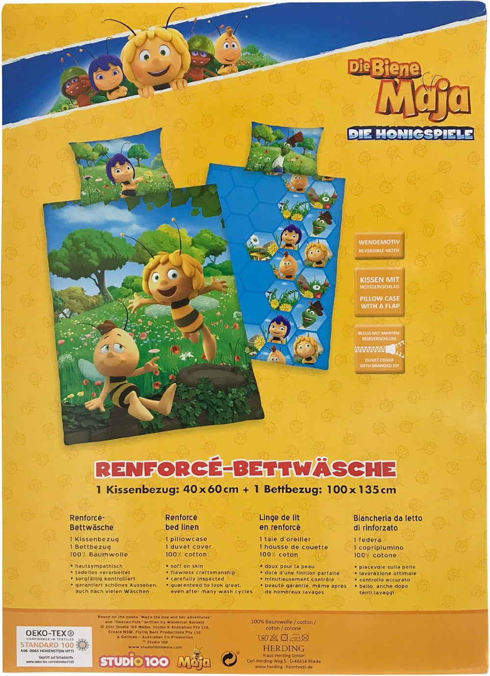 Bettwäsche für Kinder, Albinuta Maya, Baumwolle/verstärkt Bettwäsche - Kinder Naty Shop