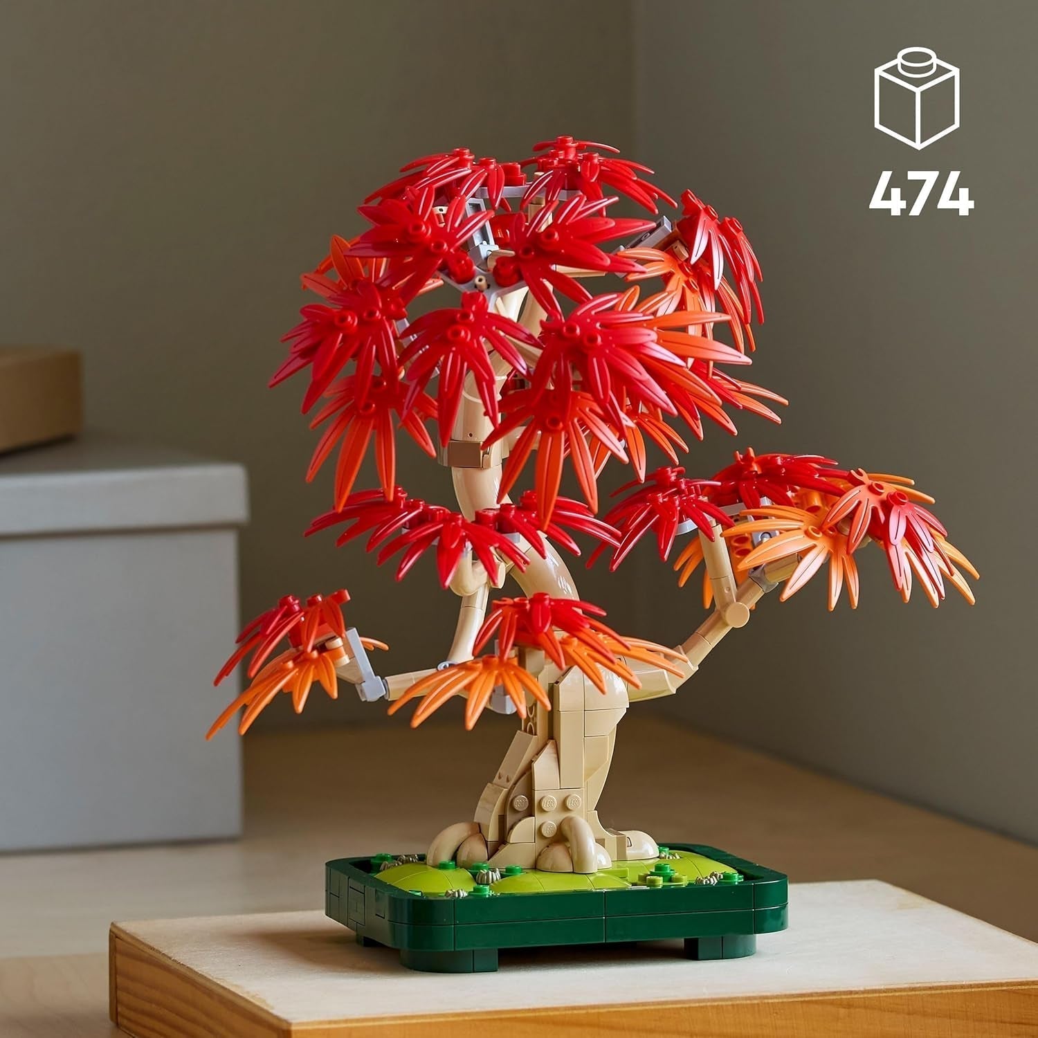 LEGO Botanicals Japanischer Rotahorn – Bonsai-Baum – Kunstpflanzen-Set mit roten und orangefarbenen Blättern, plus Schale – Heimdekoration – Geschenkidee für Erwachsene – 10348 Bausets Besuchen Sie den LEGO-Store