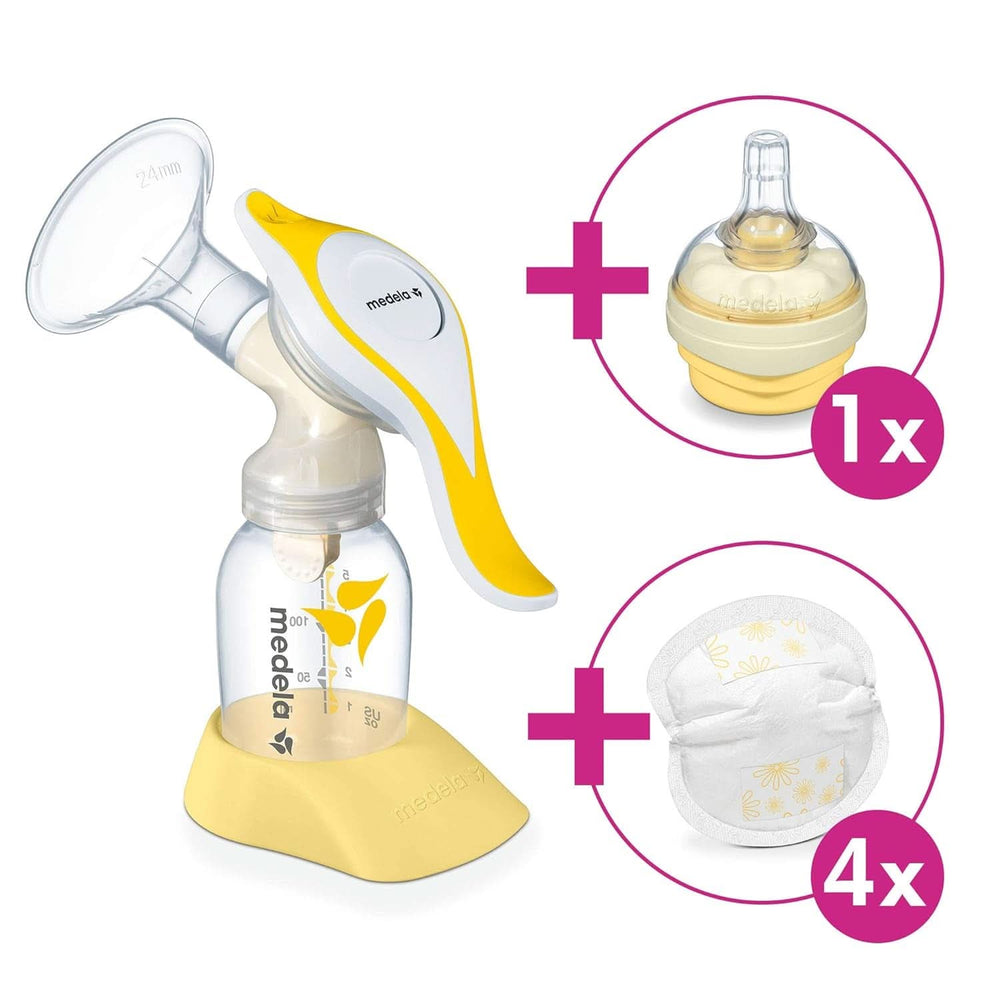 Medela Harmony Handmilchpumpe, Mit Calma-Sauger Und Stilleinlagen Zubehör Essen und Stillen Baby Naty Shop