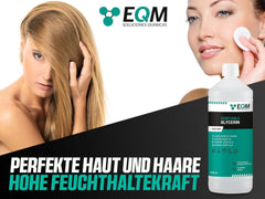 Pflanzliches Glycerin, 100 % natürlich, natürlicher Feuchtigkeitsspender für Haar und Haut, ideal für Seifen, Shampoos, Cremes, 1 Liter Dusche und Bad Naty Shop