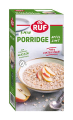 RUF Zimt-Apfel-Haferflocken mit ganzen Haferflocken, zartem Zimtgeschmack und getrockneten Apfelstücken, Snacks, Großpackung, 1 x 400 g