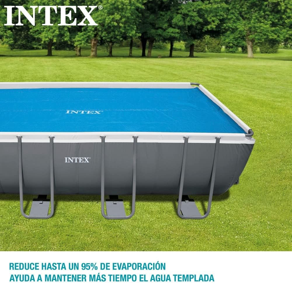 Intex Ultra Frame rechteckiger Matratzenbezug, 549 x 274 cm, 160 Mikron Dicke, Herstellungsmaße: 538 x 253 cm, 28016, Blau