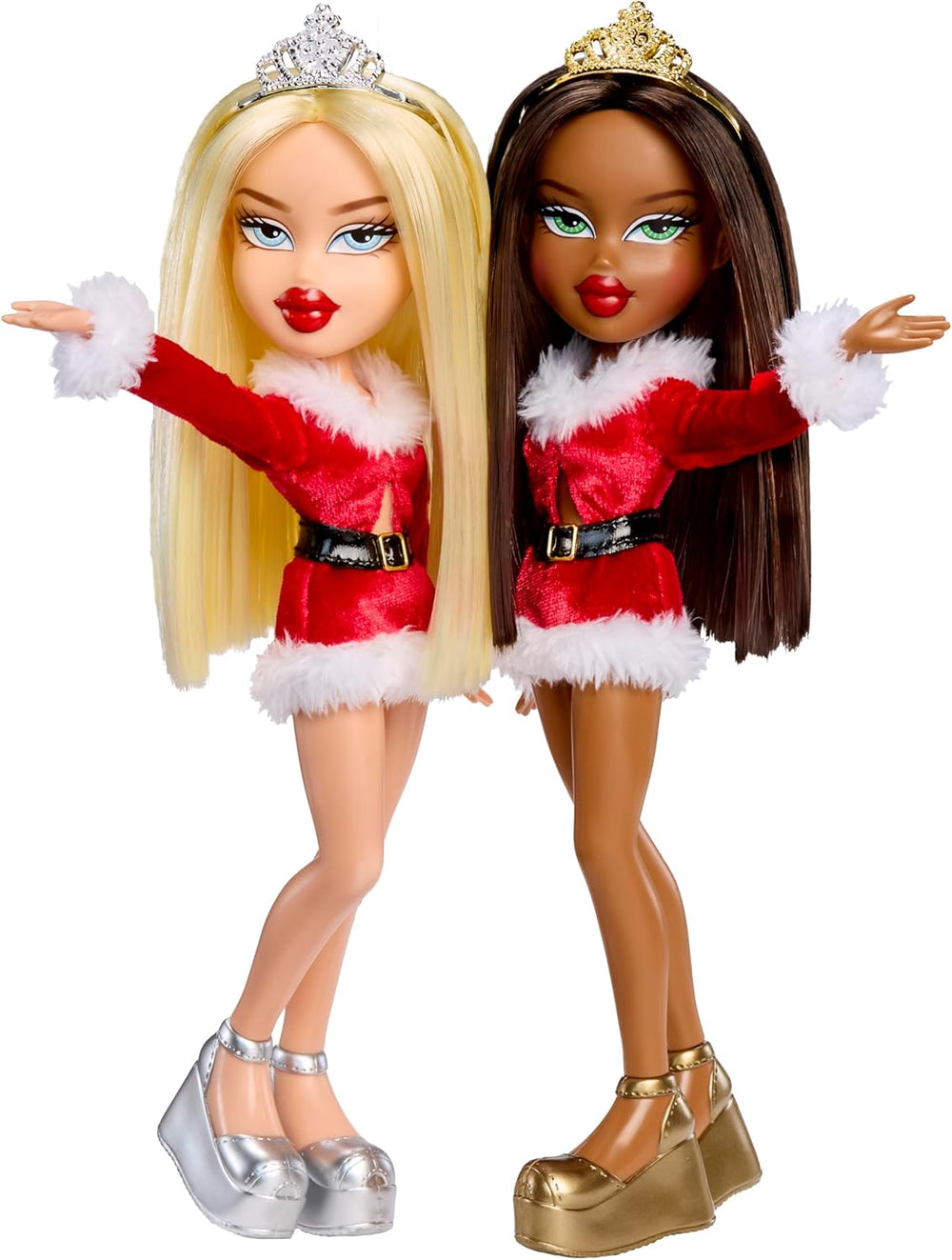 Bratz Very Merry Cloe – Modepuppe mit Echter Mode und Accessoires, Spezielles Weihnachtsthema, Festtagsverpackung, Niedliches Spielzeug für Mädchen, Rot