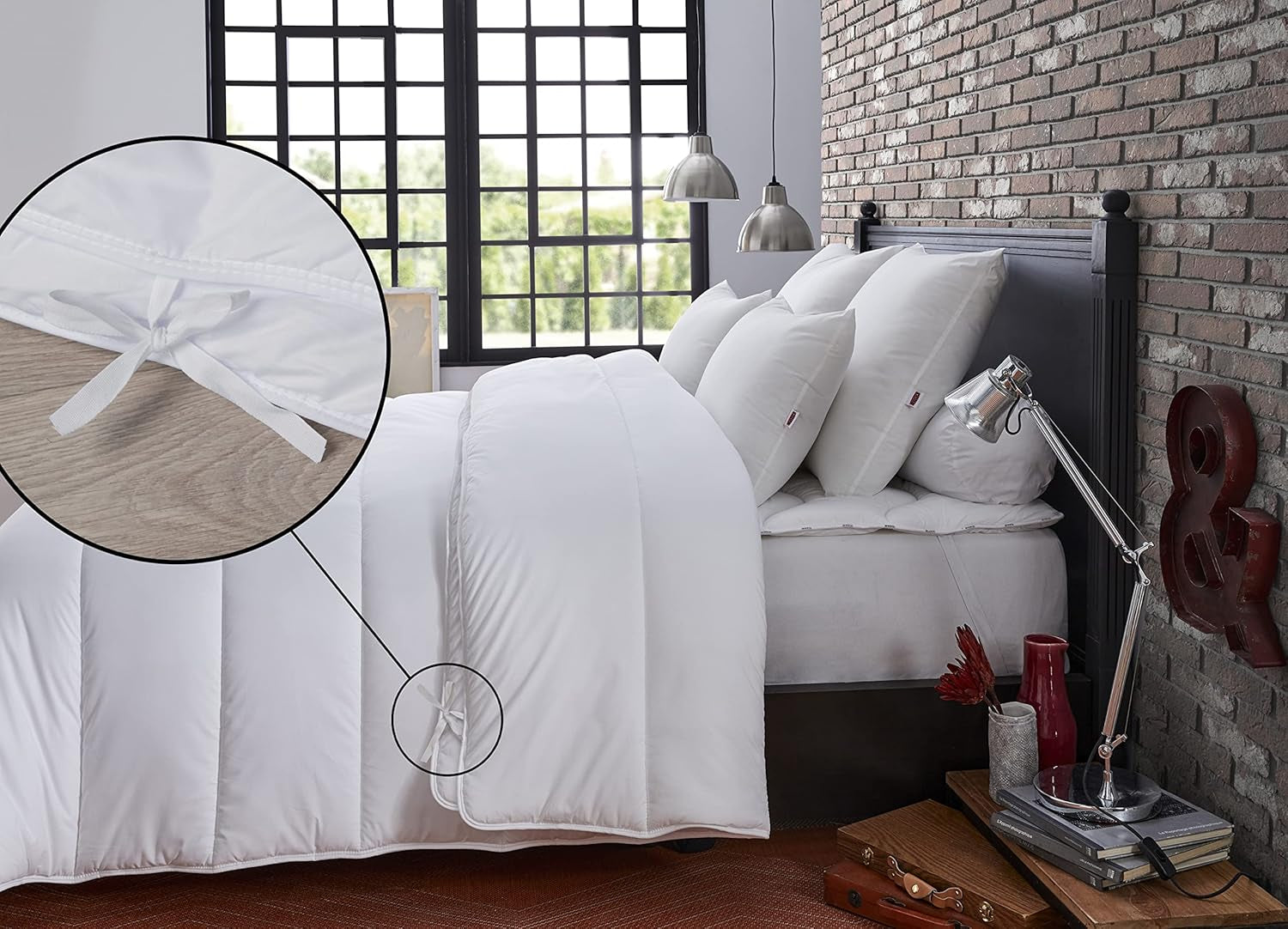 DODO 25665 Für 4 Jahreszeiten Decke 140 x 200 cm Weiß Polyester Bettdecken und Steppdecken Naty Shop