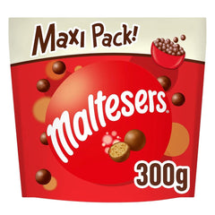 Maltesers, Schokokugeln mit knusprig-leichtem Kern, luftiger Schoko-Snack, 1 Packung (1 x 300g)