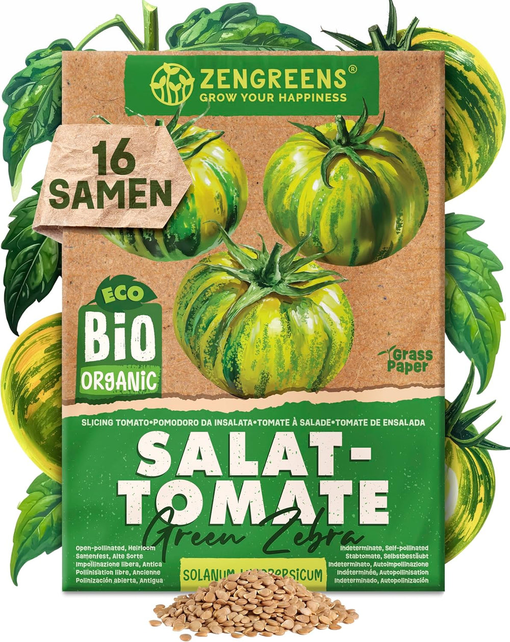 Bio-Tomatensamen im 10er-Set – 10 Tomatensamen für den einfachen Anbau im Garten, Balkon oder Hochbeet – Pflanzensamen – Setzlinge