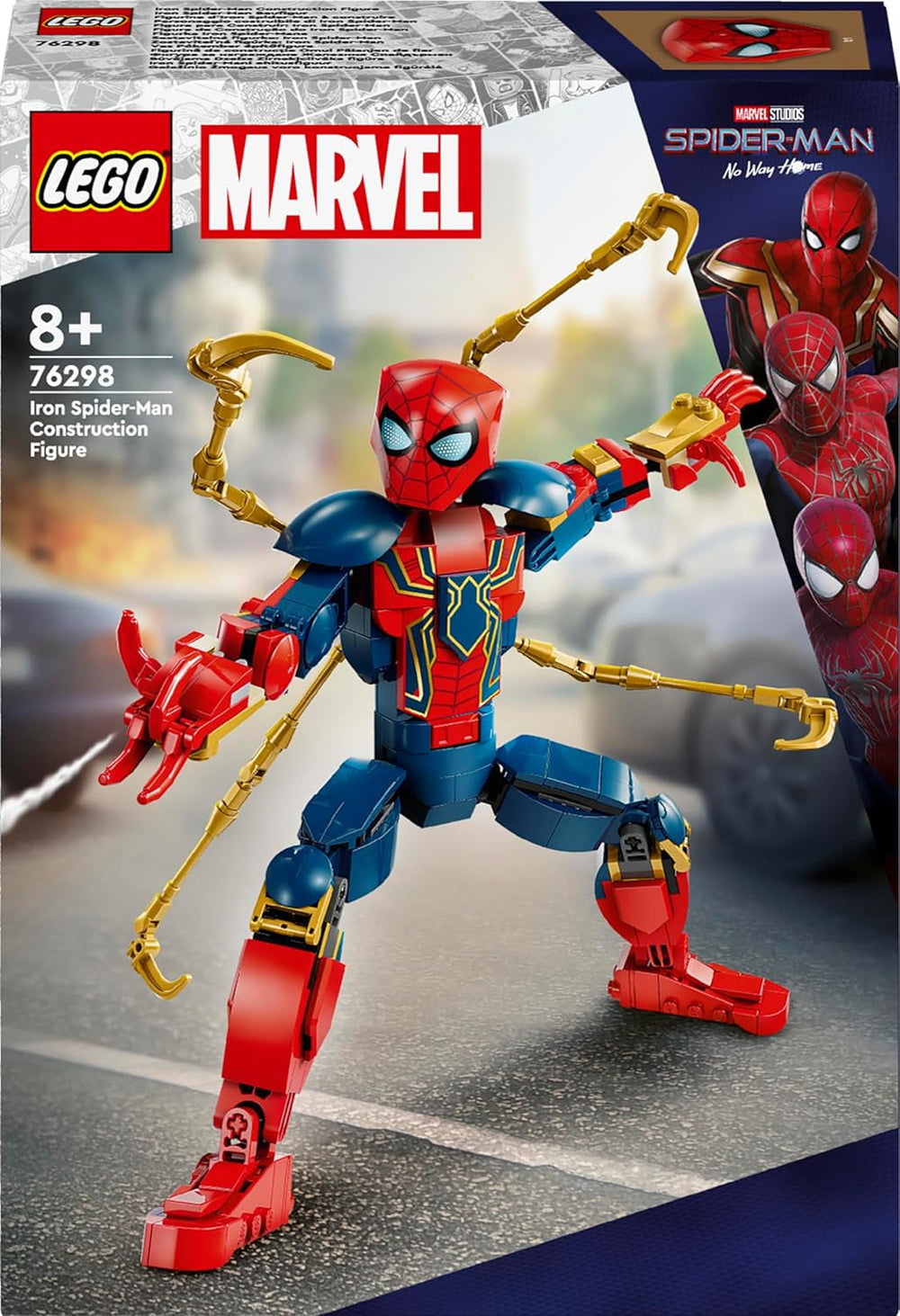 LEGO Marvel Iron Spider-Man Bausteine, Superhelden-Actionspielzeug für Kinder ab 8 Jahren, Jungen und Mädchen, Rüstungsset, baubares Modell, Avengers, Geschenkidee für Marvel-Filmfans, 76298 Bausets. Beuche den LEGO-Store