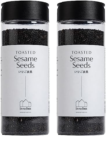 - Gerösteter schwarzer Sesam 150g | Ballaststoffreich | Proteinquellen vegan | Reiches Aroma | Antioxidans | Einfach streuen