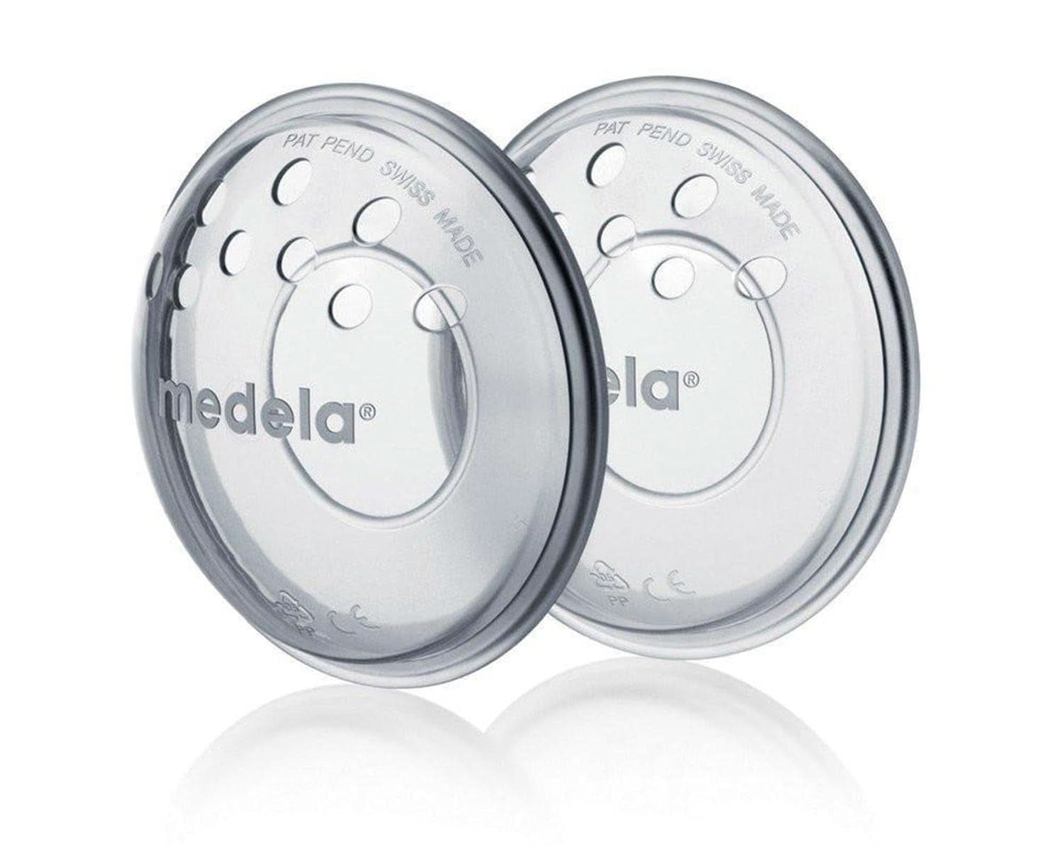 Medela Brustschalen – BPA-frei, aus weichem Silikon, mit atmungsaktiven Belüftungslöchern, inklusive 2 Schalen. Zubehör Essen und Stillen Bebe Naty Shop