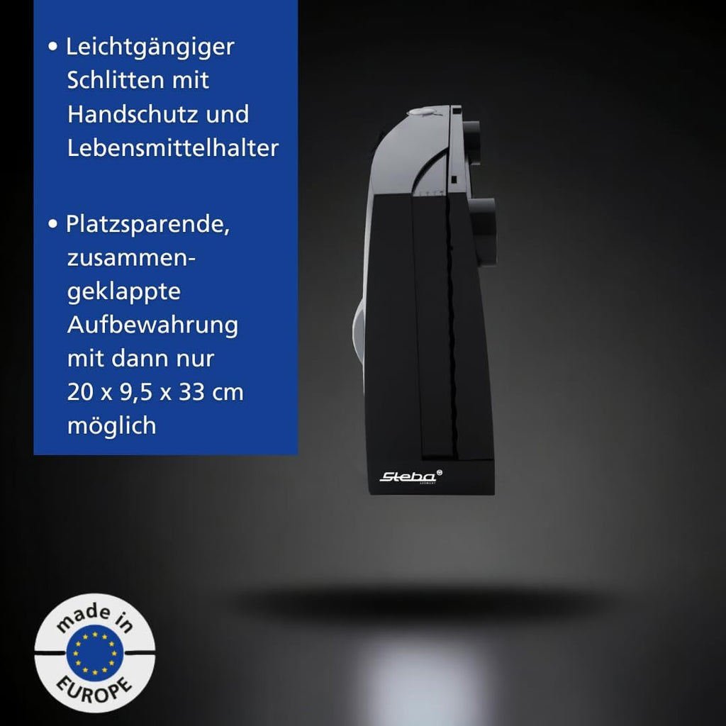 Feliator multifuncțional Steba, grosime de tăiere reglabilă până la 17 mm, protecție pentru mână Rasnite si Feliatoare Naty Shop