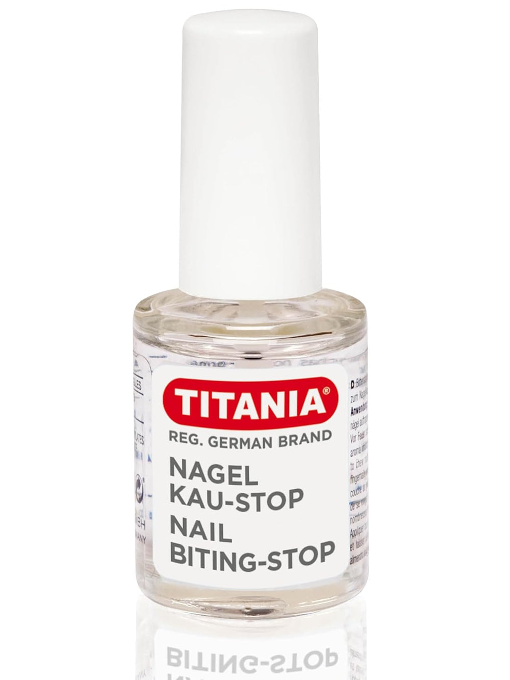 TITANIA Anti-Rötungs-Nagellack (10 ml) • Nagelkauen-Nagellack • Nagelkauen-Prävention • Hand-Nagelkauen-Schutz • Hand-Nagelkauen-Prävention