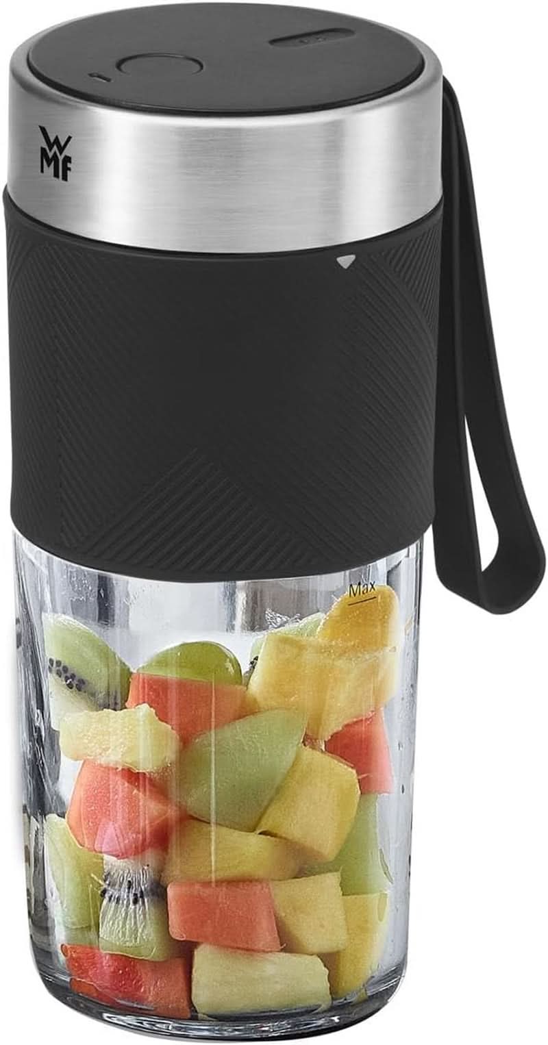 WMF Küchenminis Mix on the Go 300 Ml, Mini Mixer to Go, USB Mixer Smoothie Maker, Aufladbarer Personal Blender, Tragbarer Mixer für Smoothies, Shakes Kitchen Naty Shop