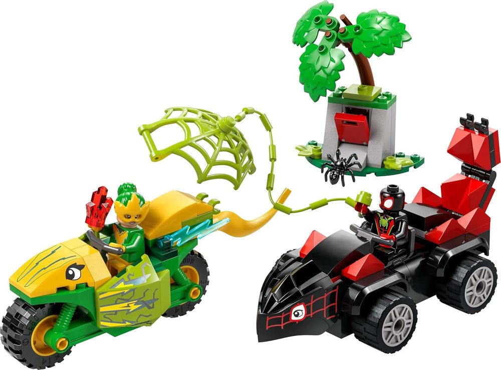 LEGO Marvel Actionspaß mit Spin und Elektro in ihren Dino-Flitzern, baubares Superheldenauto für Jungen und Mädchen ab 4 Jahren, Heldenset mit Spielzeugauto, Spidey und seine Superfreunde 11198 Bausets Beuche den LEGO-Store