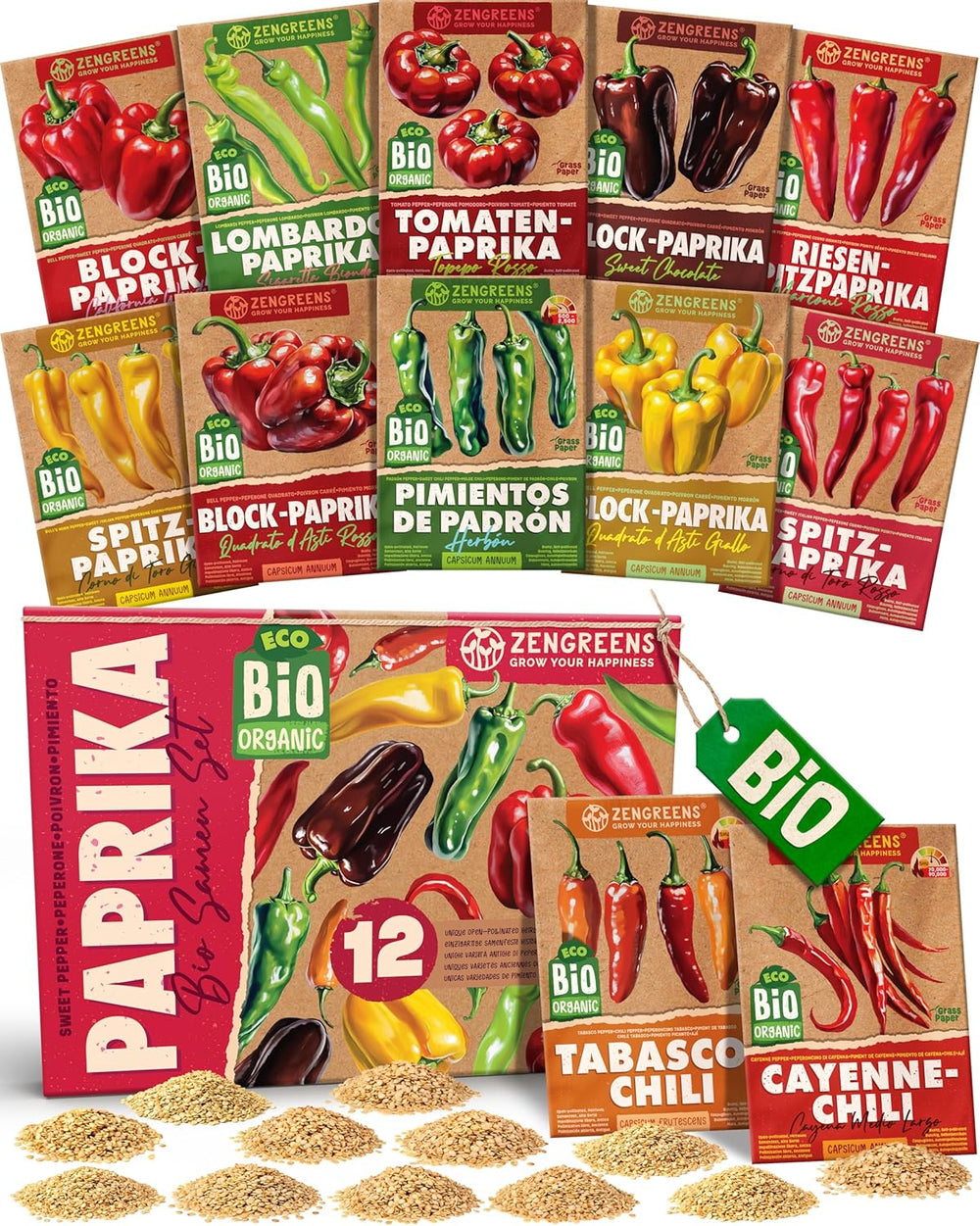 Bio-Tomatensamen im 10er-Set – 10 Tomatensamen für den einfachen Anbau im Garten, Balkon oder Hochbeet – Pflanzensamen – Setzlinge