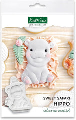 Katy Sue, Sweet Safari Silikonguss, Naty Shop Kitchen Hipopotam