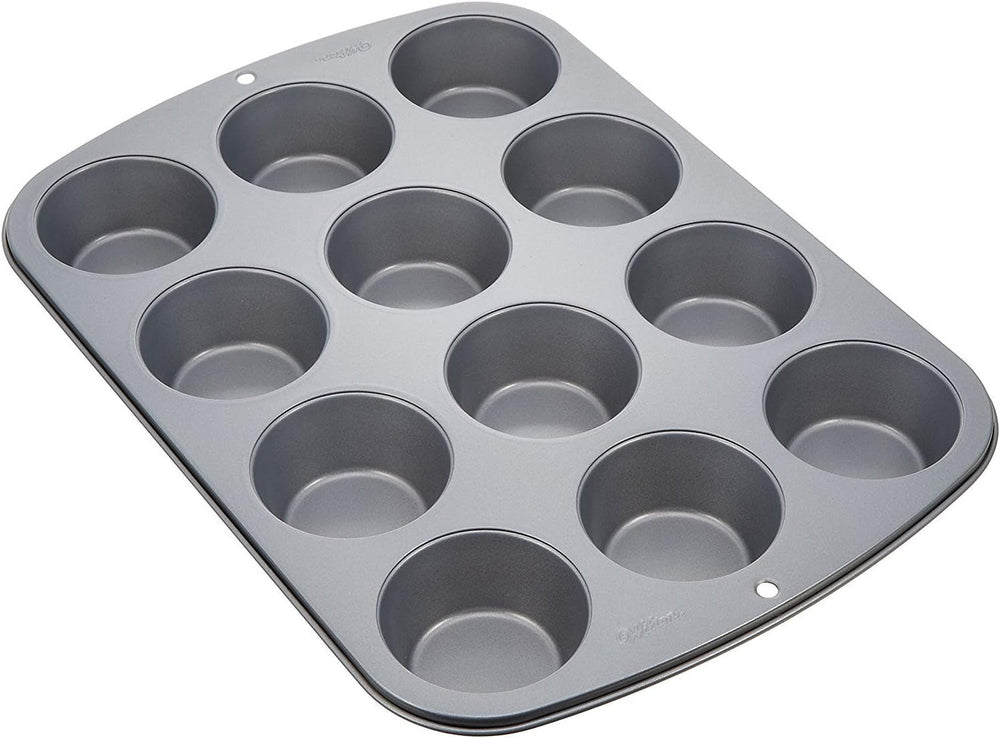 Wilton 24 Er Mini-Muffinbackform, Antihaftbeschichte, Silber Formen und Backbleche Naty Shop 3,22 x 26,64 x 36,83 cm