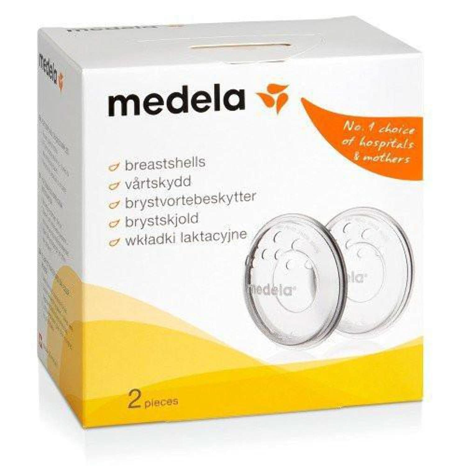 Medela Brustschalen – BPA-frei, aus weichem Silikon, mit atmungsaktiven Belüftungslöchern, inklusive 2 Schalen. Zubehör Essen und Stillen Bebe Naty Shop