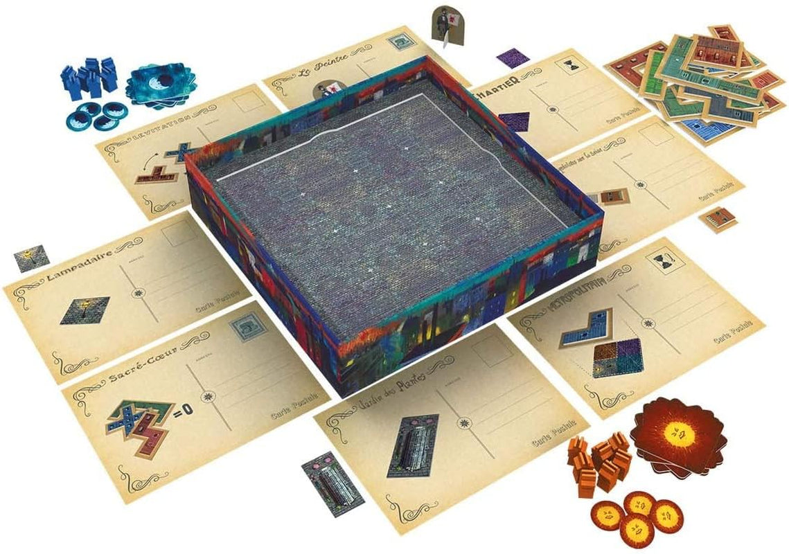 KOSMOS 680442 Paris – Stadt der Lichter Duell um die besten Baustellen 2-Spieler-Strategiespiel mit einfachen Regeln 2-Spieler-Spiel ab 10 Jahren
